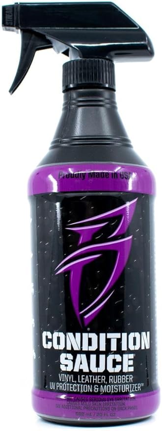 Condition Sauce - Vinyl, Leather & Rubber UV Protecting and Moisturizing Spray